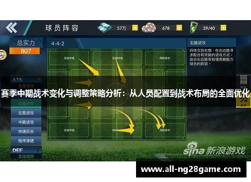 赛季中期战术变化与调整策略分析：从人员配置到战术布局的全面优化